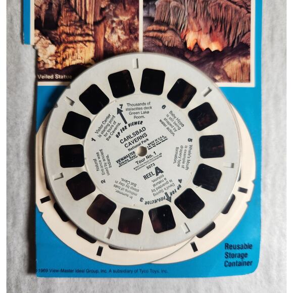 View-Master Vintage 3-D Tour Carlsbad Cavern New Mexico Reels Lot 1990 Pre-owned - Picture 3 of 7